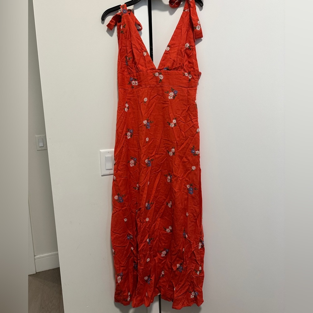 ASOS floral linen maxi dress - Picture 4 of 5
